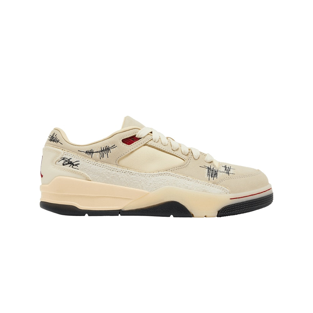 Who Decides War x Air Jordan Wmns Jordan Flight Court The World Is Your Court - Crèpe – baskets, beige
