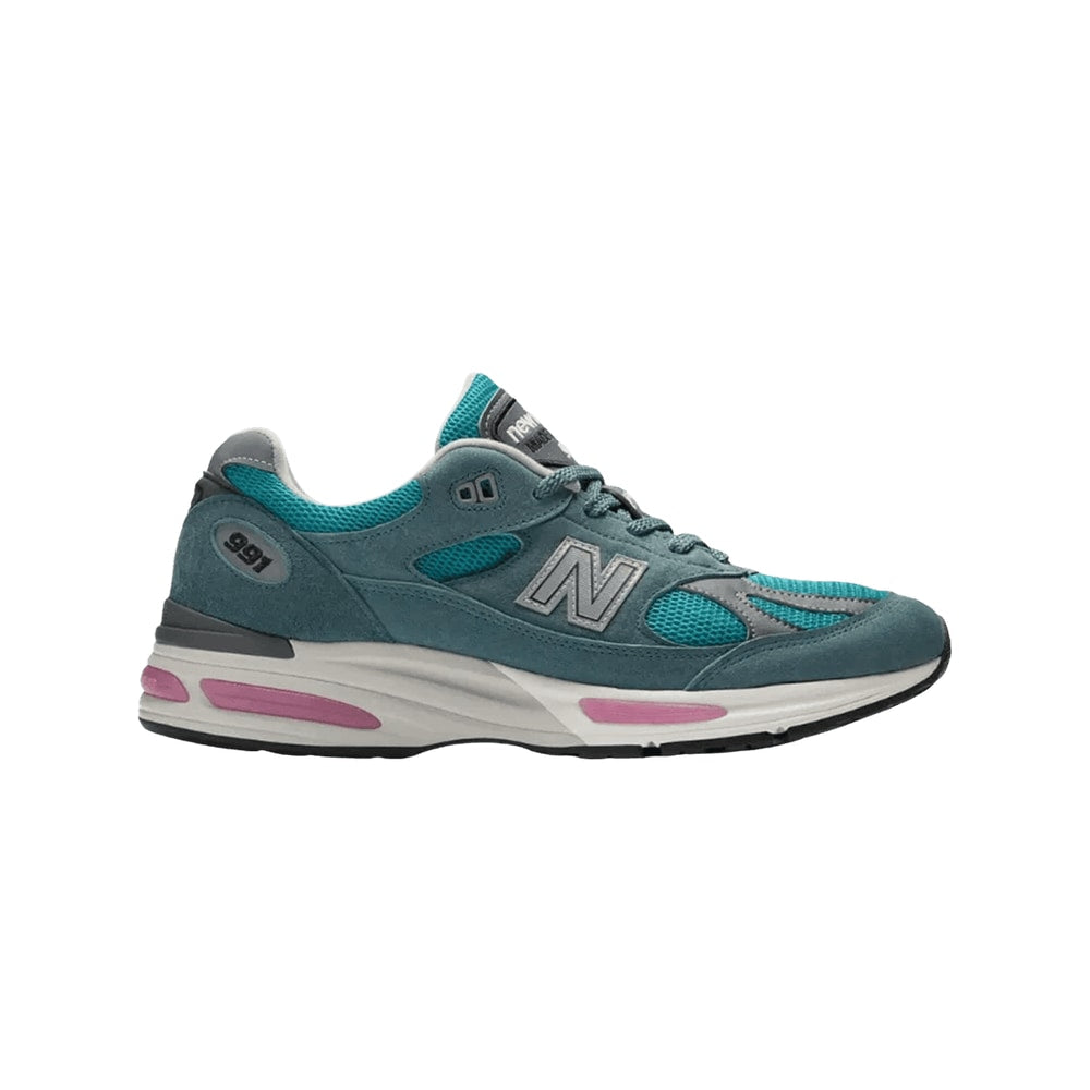 New Balance 991v2 Made In UK Porcelain Green – schoenen, blauw