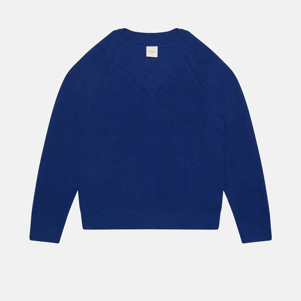 Calvin Klein Wool-blend pullover Blue – abbigliamento, blu
