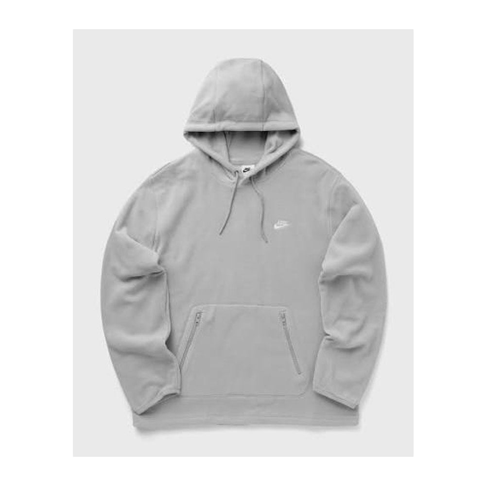 Nike Club Men's Winterized Pullover Hoodie Light Smoke – hættetrøje