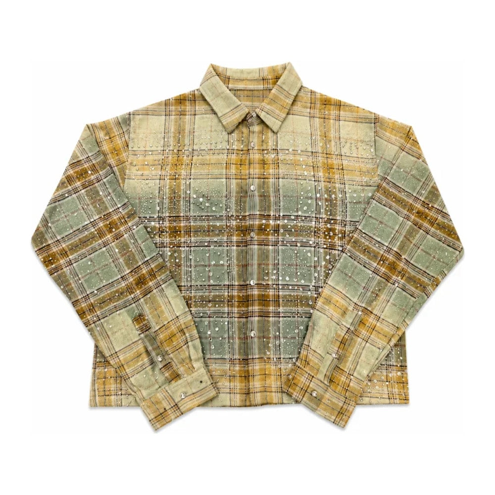 Vale Forever Rhinestone Plaid Flannel – Bekleidung
