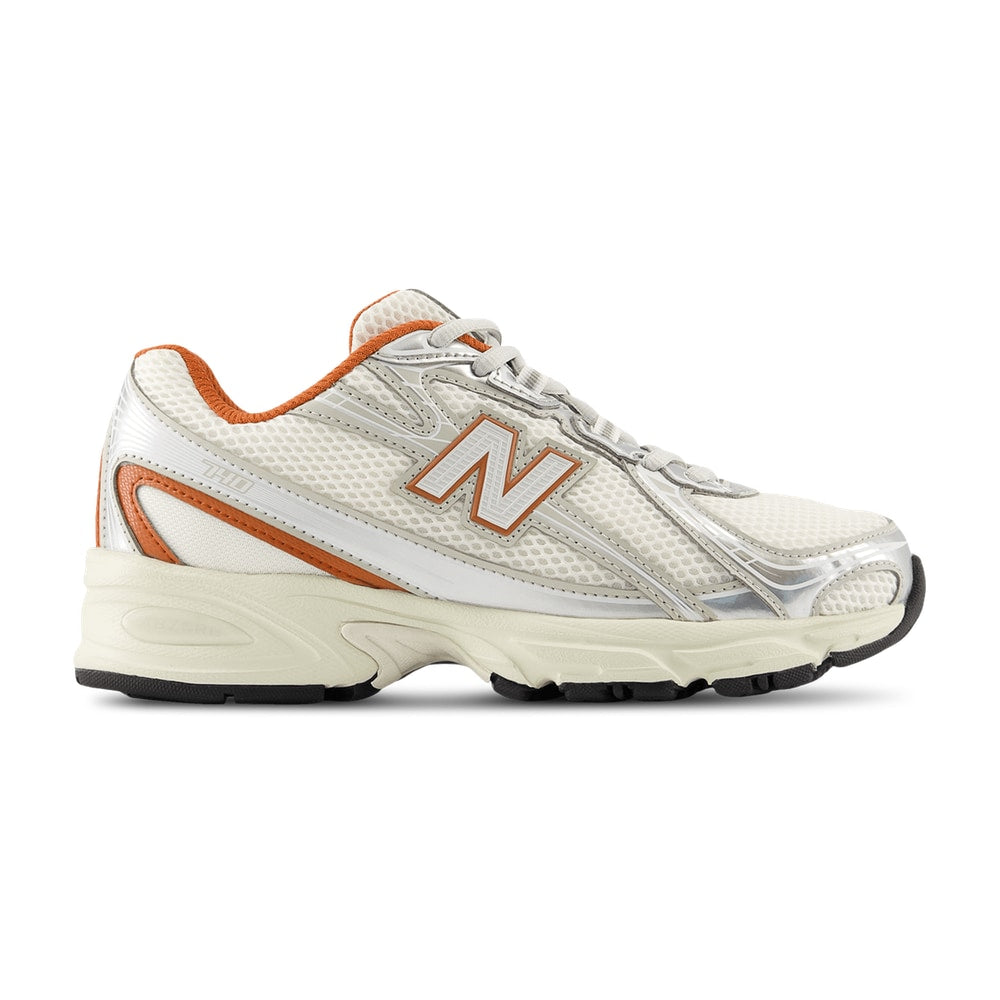 New Balance 740 Lace Silver Metallic Cinnamon – sneakersy, srebrny