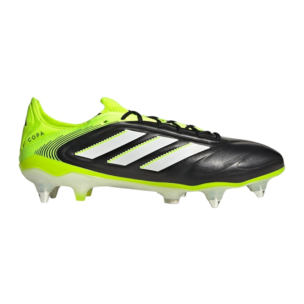adidas Copa Pure 3 Elite SG Core Black Cloud White Lucid Lemon – pantofi, verde