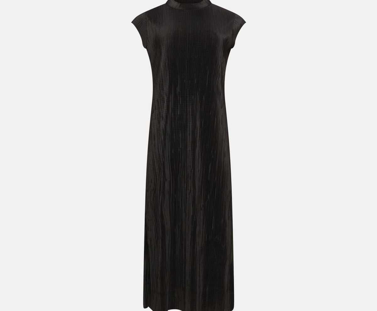 Calvin Klein Ribbed dress Black – vaatteet, musta