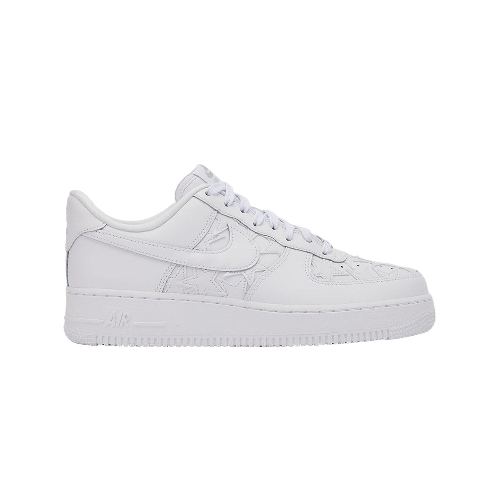 Nike Air Force 1 Low Stars Triple White White/White-Metallic Silver – sneakers, argento