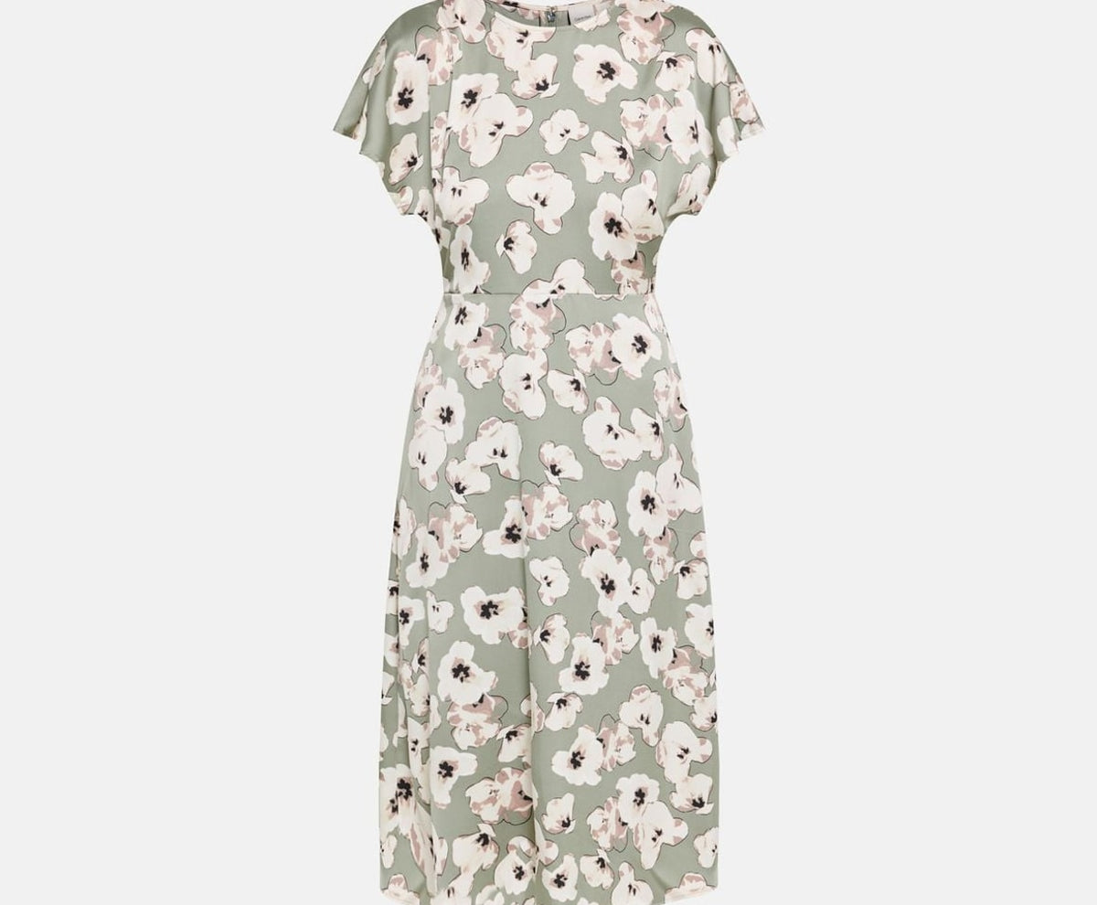 Calvin Klein Midi dress Matte Lime – oblečení