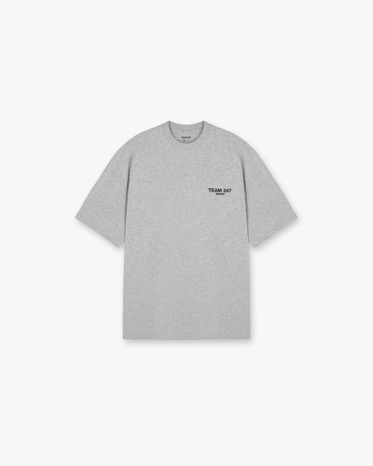 Represent Team 247 Oversized T-Shirt Grey Marl – T-Shirt