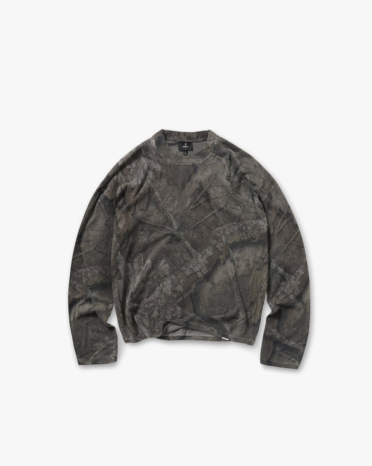 Represent Initial Overdye Realtree® Long Sleeve T-Shirt Overdyed Black