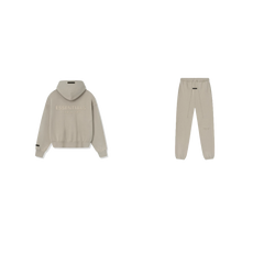 pikastore.cz - Fear of God Essentials S25 Zip-Up Hoodie Timber + S25 Sweatpants Timber SET