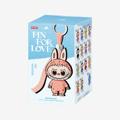 Labubu Pop Mart The Monsters Pin for Love Series Vinyl Plush Pendant (N-Z) Single Blind Box