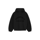 Fear of God Essentials S23 Hoodie Jet Black - PIKASTORE