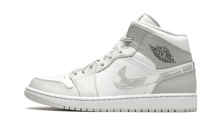 Nike Air Jordan 1 Mid Swoosh Logo - Grey Camo-Air Jordan-pikastore.cz
