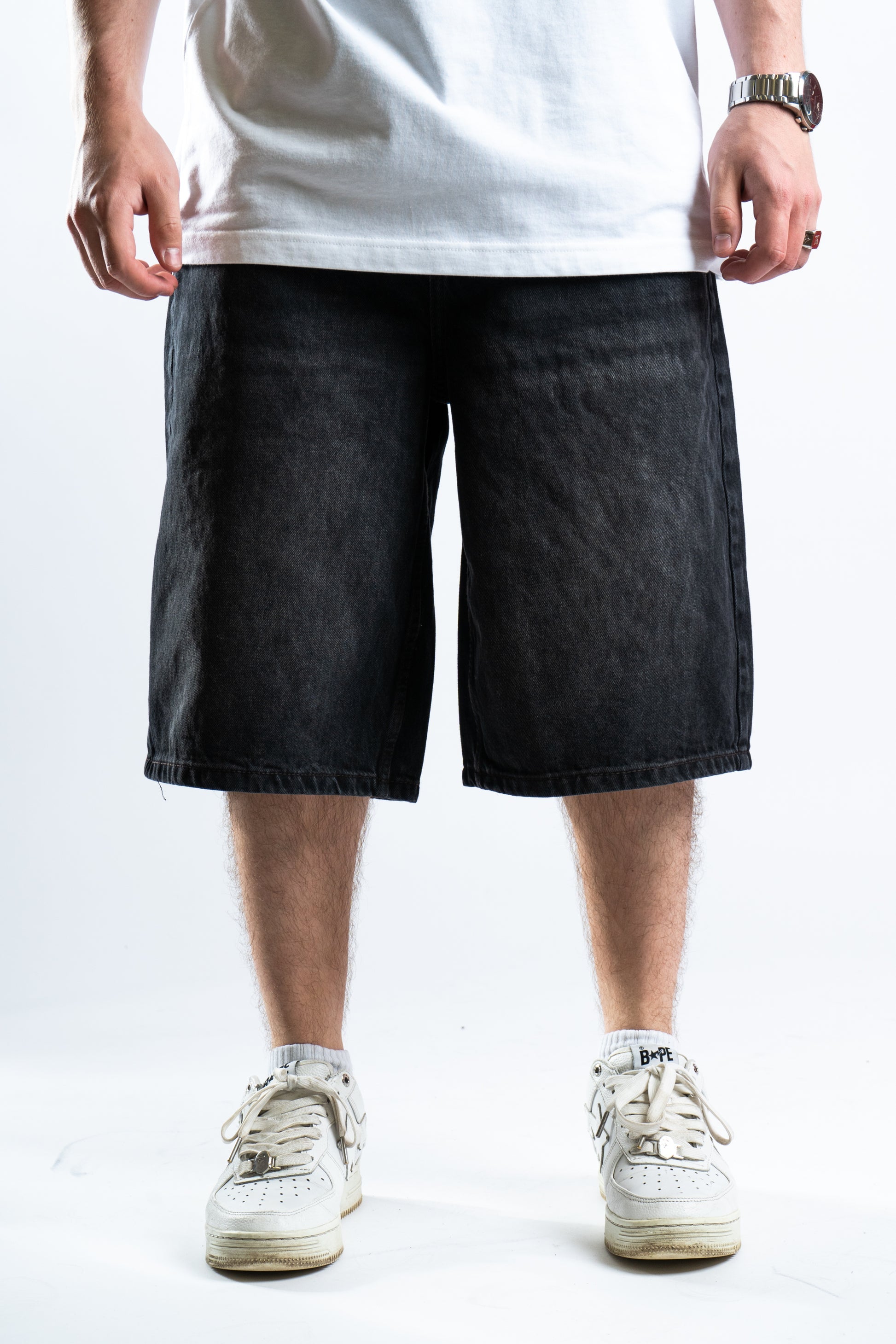 Custom Star Shorts Black v1-Kalhoty-Custompantsprg-pikastore.cz