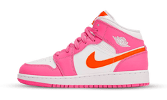 Nike Air Jordan 1 Mid Pinksicle Safety Orange (GS)