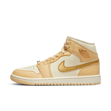 Nike Air Jordan 1 Mid Pale Vanilla Gold