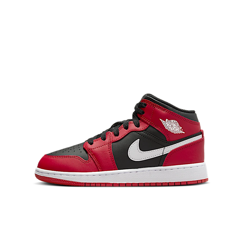 Nike Air Jordan 1 Mid Gym Red Black White-Air Jordan-pikastore.cz