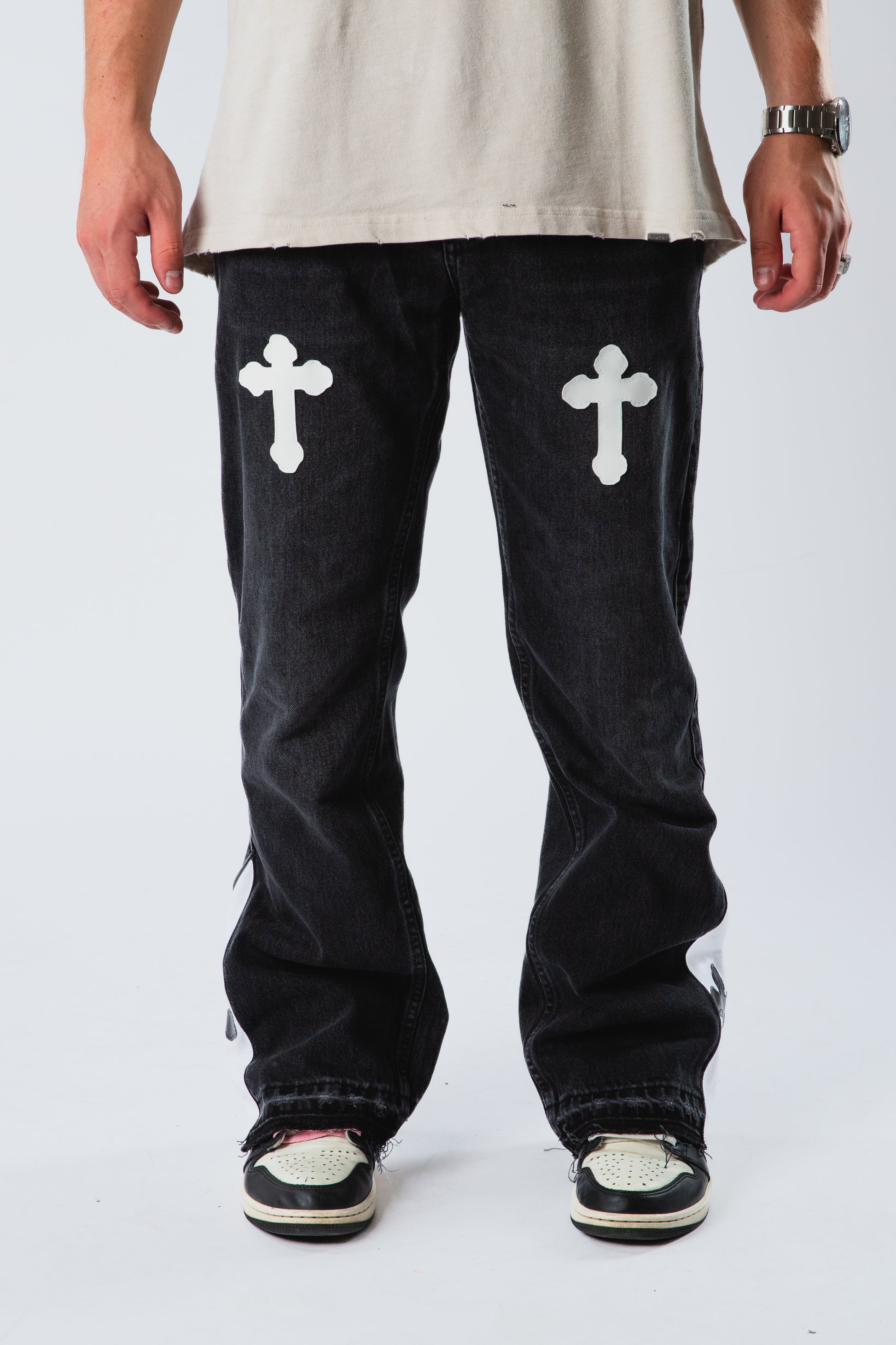 Custom Flared Cross Jeans-Kalhoty-Custompantsprg-pikastore.cz