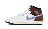 Nike Air Jordan 1 Mid SE GS White Blue Grey