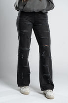 Custom WMNS Basic Distressed Jeans-Kalhoty-Custompantsprg-pikastore.cz