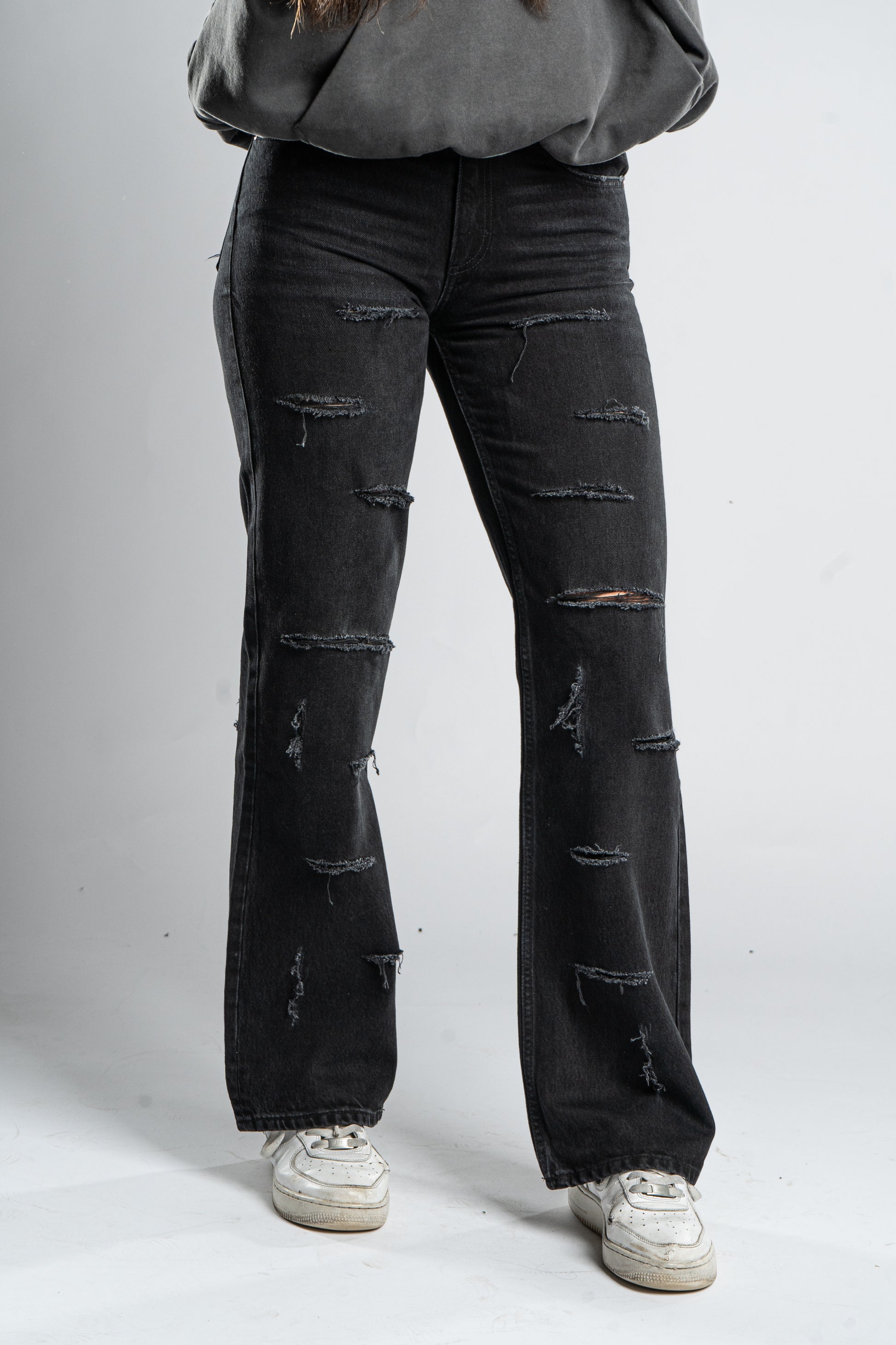 Custom WMNS Basic Distressed Jeans-Kalhoty-Custompantsprg-pikastore.cz