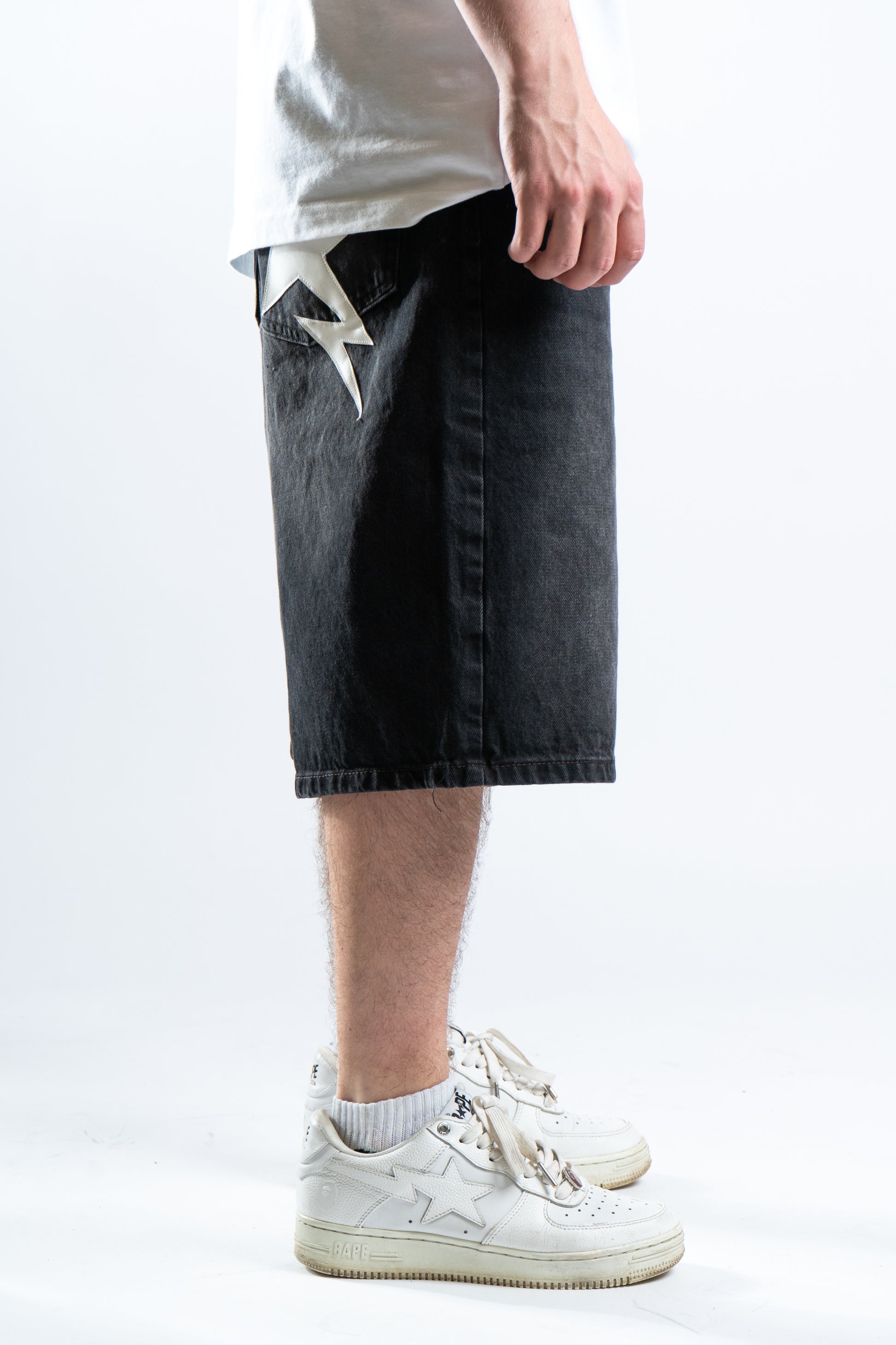 Custom Star Shorts Black v1-Kalhoty-Custompantsprg-pikastore.cz