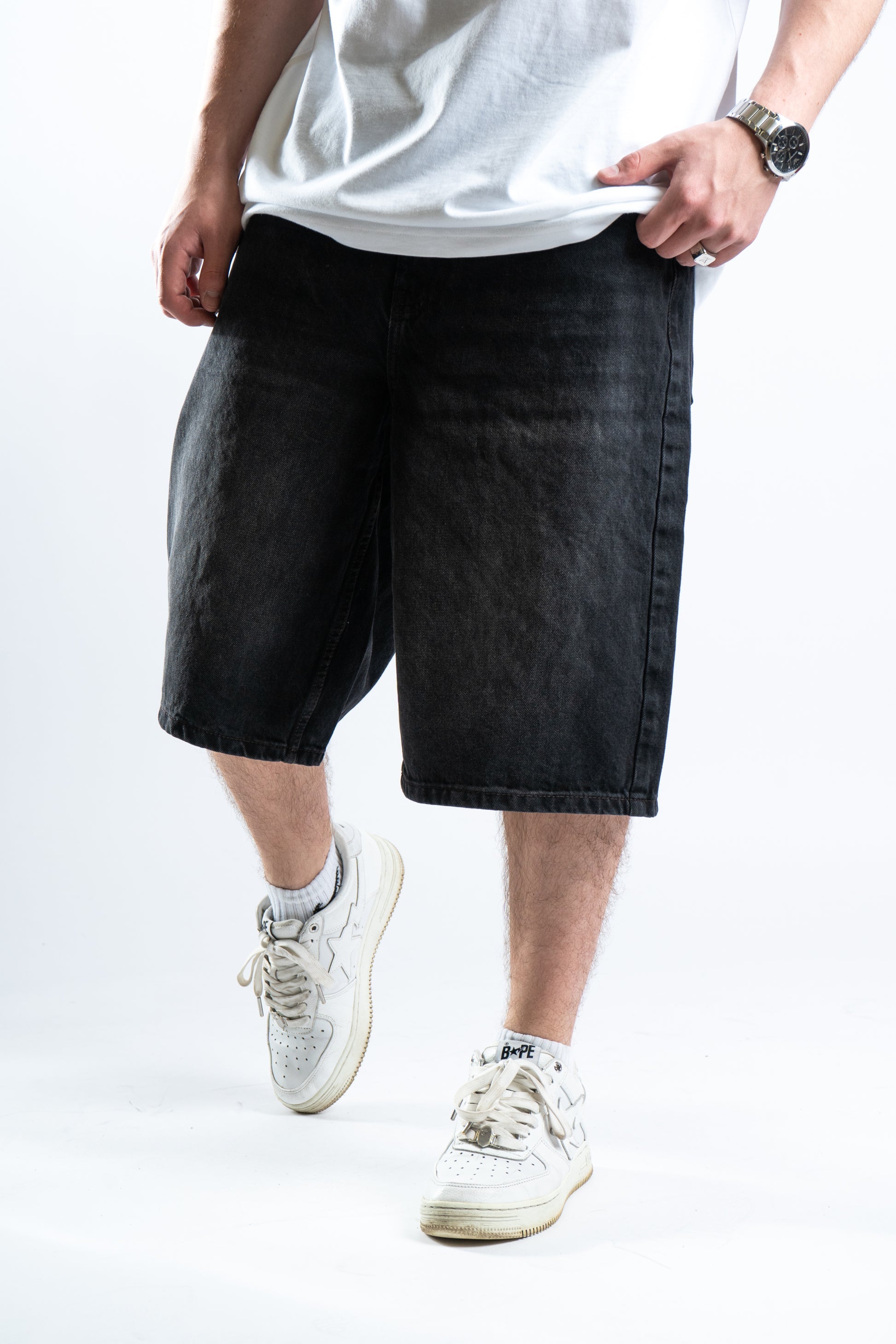 Custom Star Shorts Black v1-Kalhoty-Custompantsprg-pikastore.cz