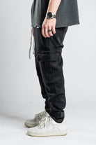 Custom Cargo Pants Black Jeans-Kalhoty-Custompantsprg-pikastore.cz