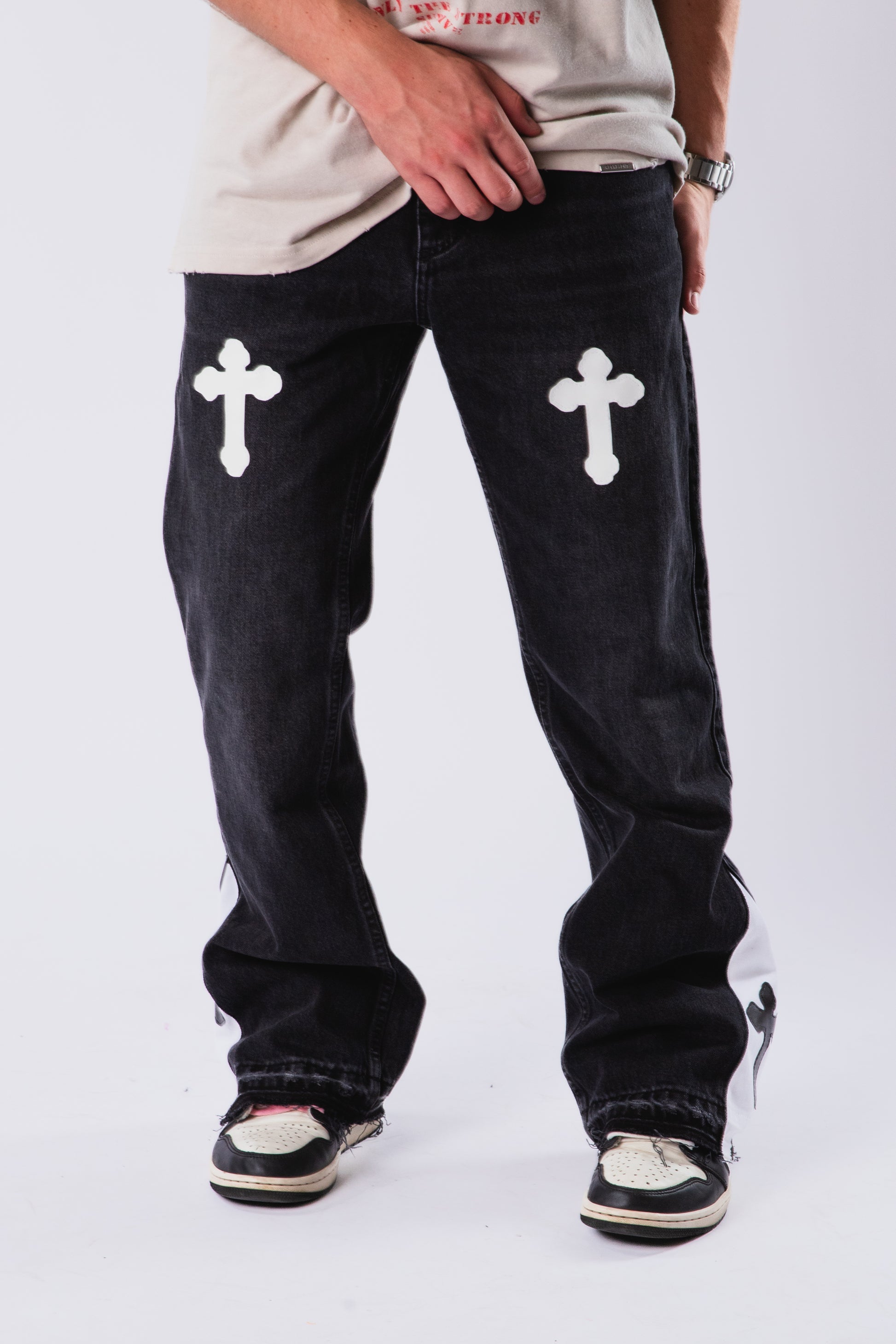 Custom Flared Cross Jeans-Kalhoty-Custompantsprg-pikastore.cz