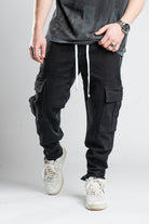 Custom Cargo Pants Black Jeans-Kalhoty-Custompantsprg-pikastore.cz