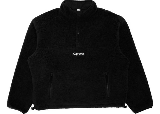 Supreme Polartec Shearling Reversible Pullover Black