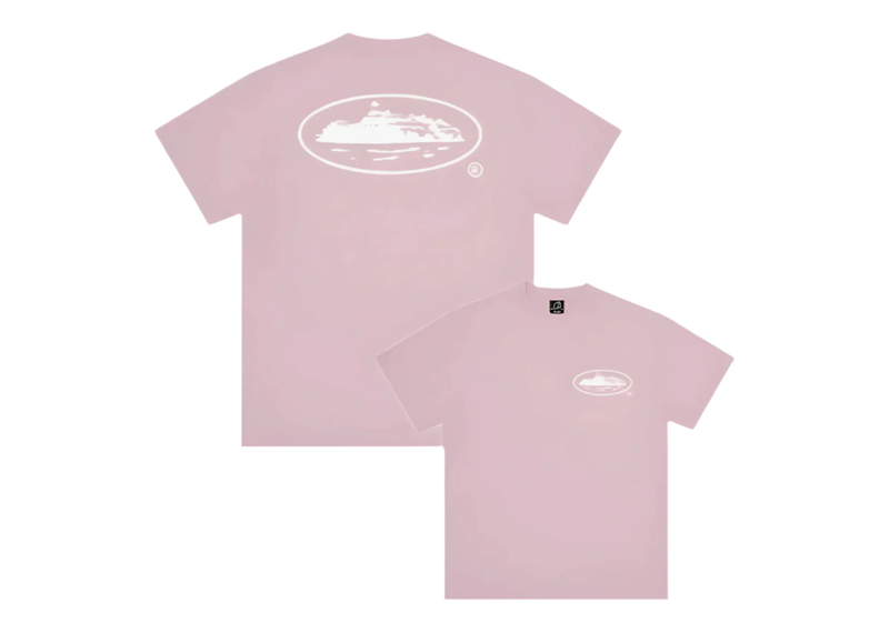 Corteiz OG Island Logo Tee Baby Pink-Corteiz-pikastore.cz