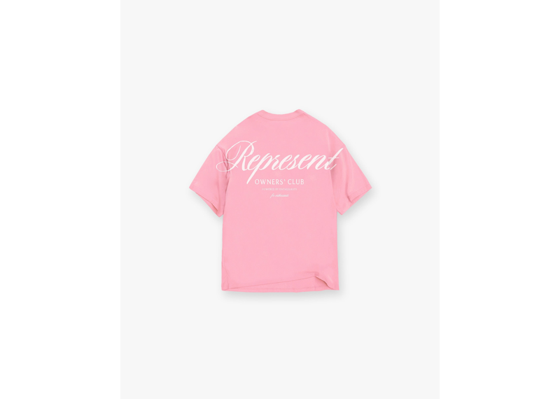 Represent Owners Club Script T-Shirt Pink