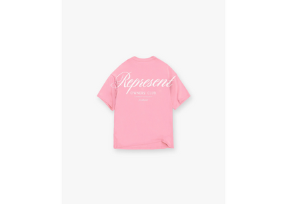 Represent Owners Club Script T-Shirt Pink