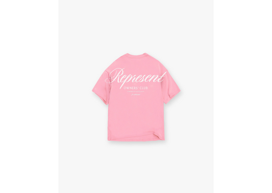 Represent Owners Club Script T-Shirt Pink