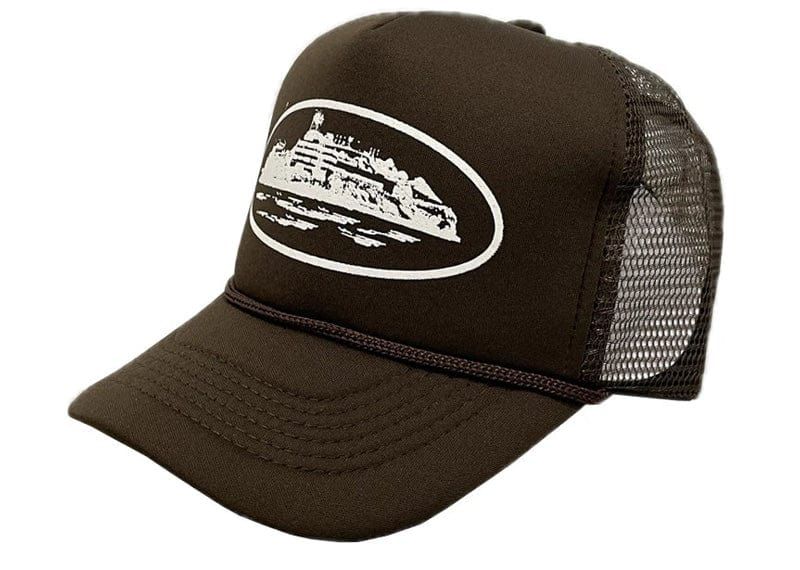 Corteiz Alcatraz Trucker Hat Brown-Corteiz-pikastore.cz