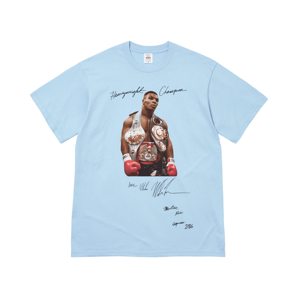 Supreme x Martine Rose Champion Tee Powder Blue – tričko