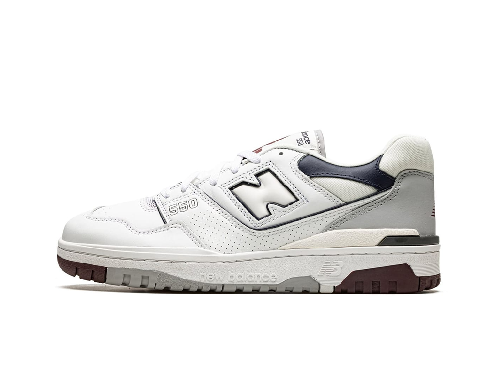 New Balance 550 White Indigo Burgundy