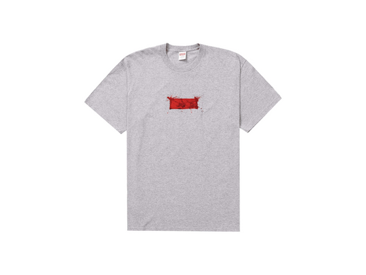 Supreme Ralph Steadman Box Logo Tee Heather Grey