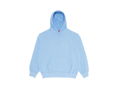 Supreme Satin Applique Hooded Sweatshirt (FW24) Light Blue