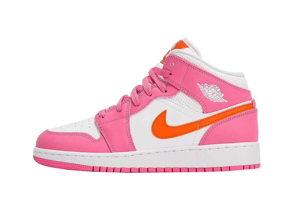 Jordan 1 Mid Pinksicle Safety Orange (GS)