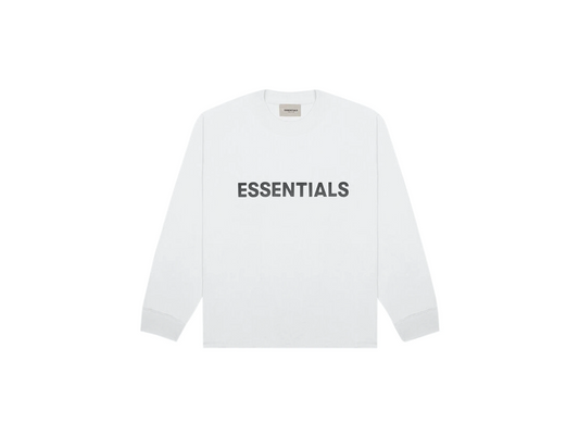 Fear of God Essentials S20 Longsleeve T-Shirt White - PIKASTORE