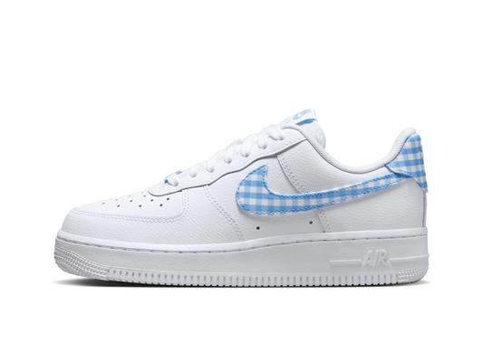 Nike Air Force 1 Low '07 Essential White University Blue Gingham