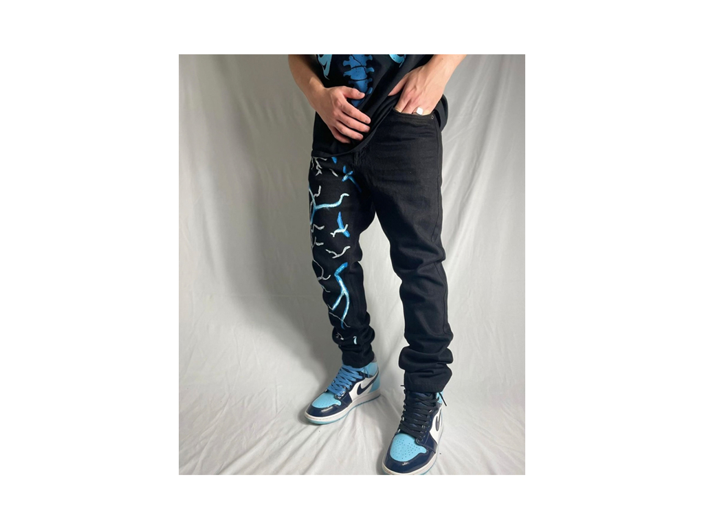 Custom Lightning Jeans