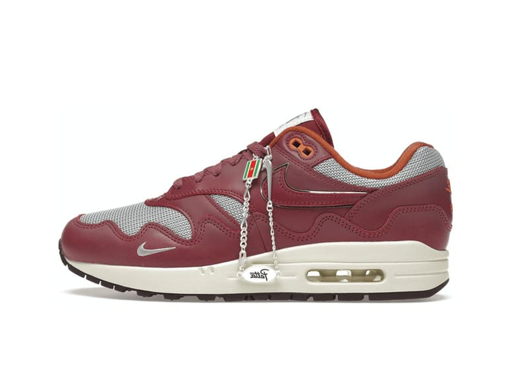 Nike Air Max 1 Patta Waves Rush Maroon (with Bracelet)