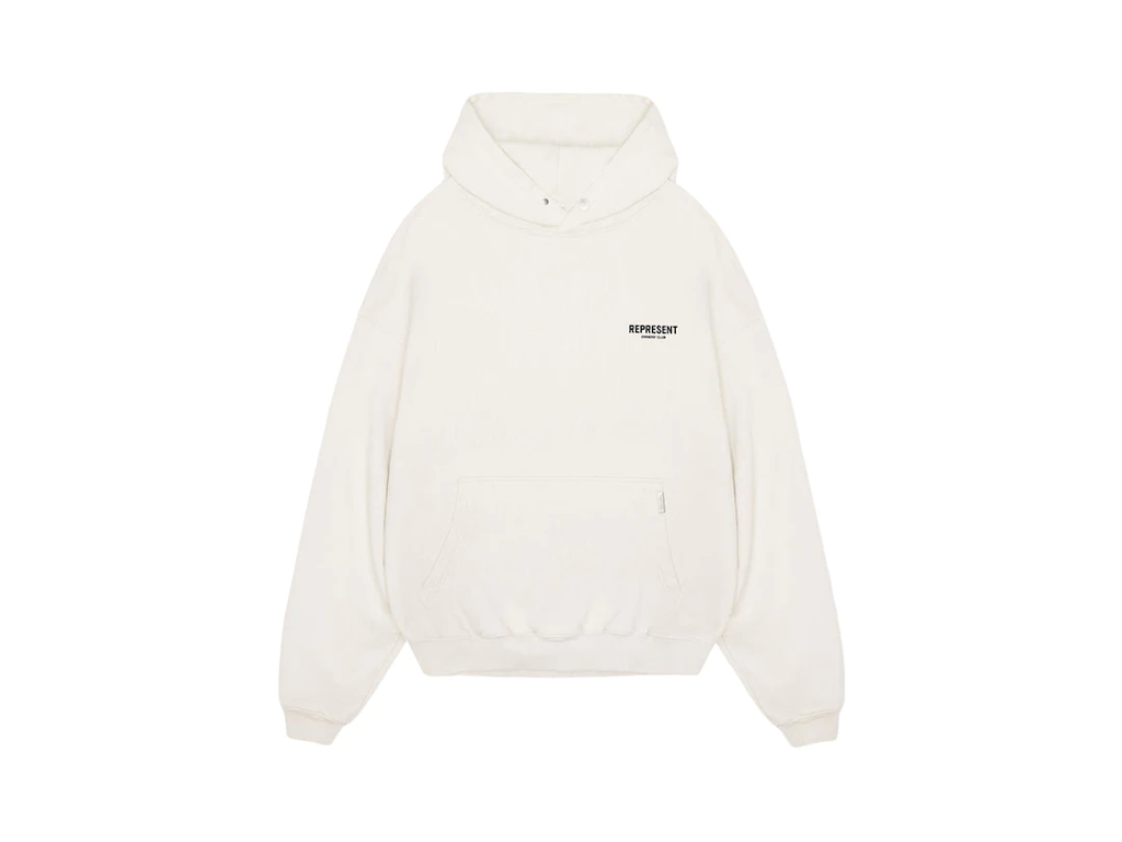 Represent Owners Club Hoodie Flat White