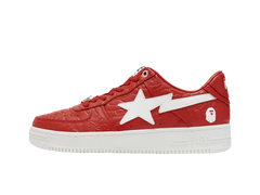 BAPE Wmns Bapesta #3 Line Camo Red