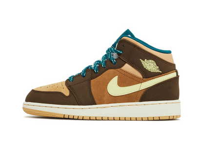 Nike Air Jordan 1 Mid SE GS Cacao Wow