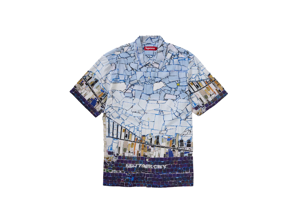 Supreme Mosaic S/S Shirt Multicolor