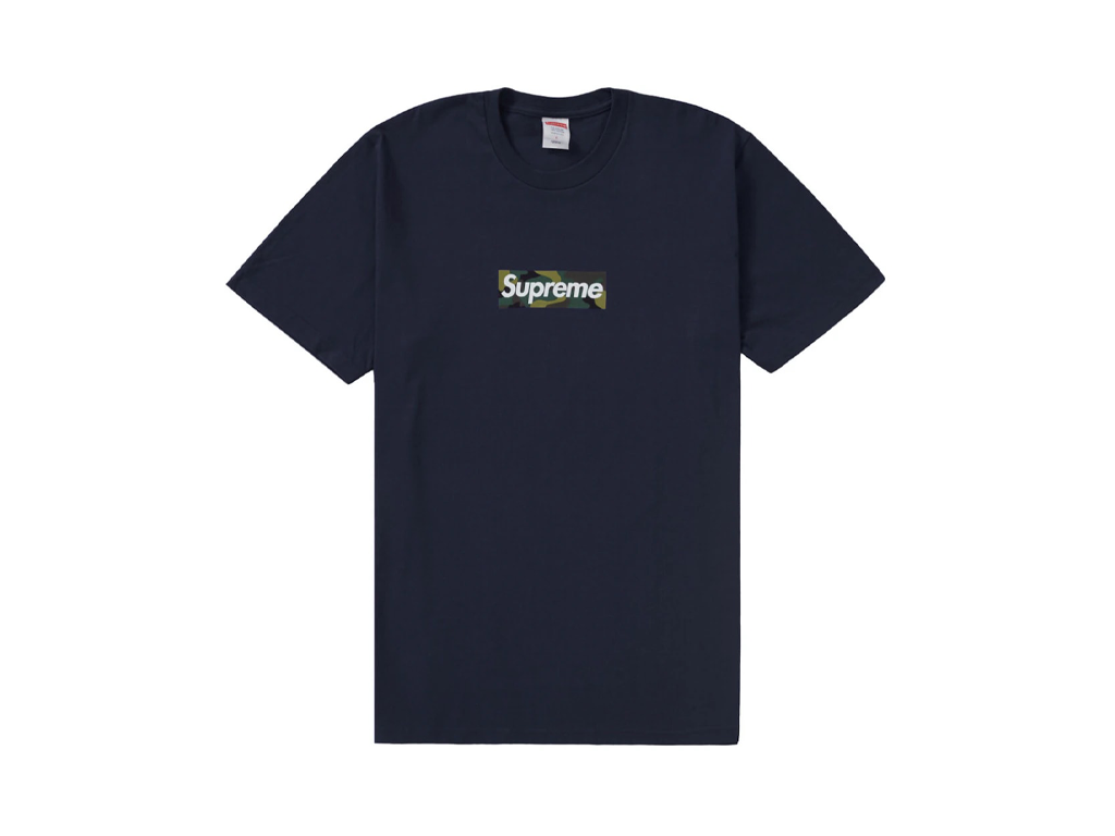 Supreme Tonal Box Logo Tee Navy