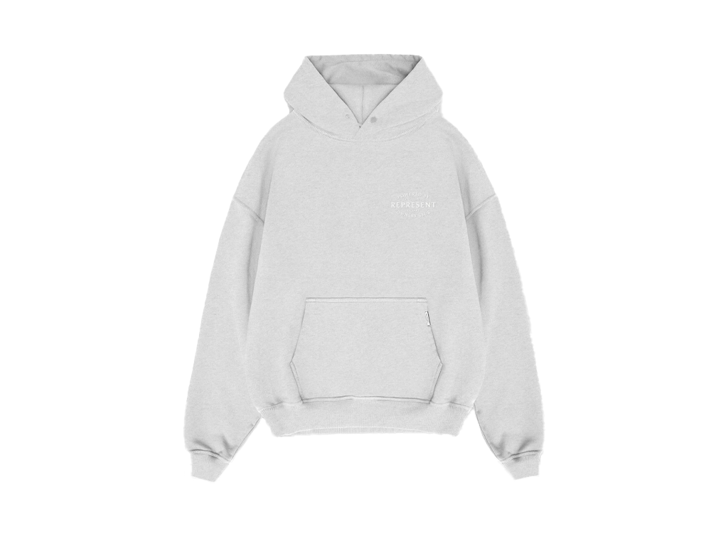 Represent Owners Club Stamp Hoodie Ash Grey